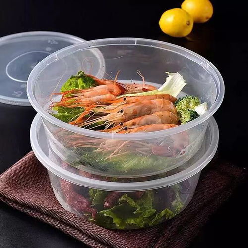 一次性餐盒 圆形与长方形的实用之选，透明加厚更放心
